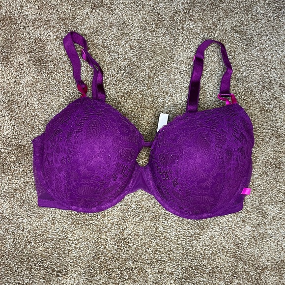 Victoria's Secret Vibrant Purple Lace Bra - Picture 1 of 3